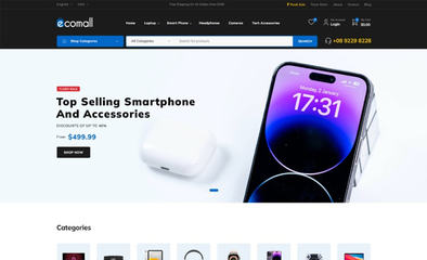 数码产品类商城主题